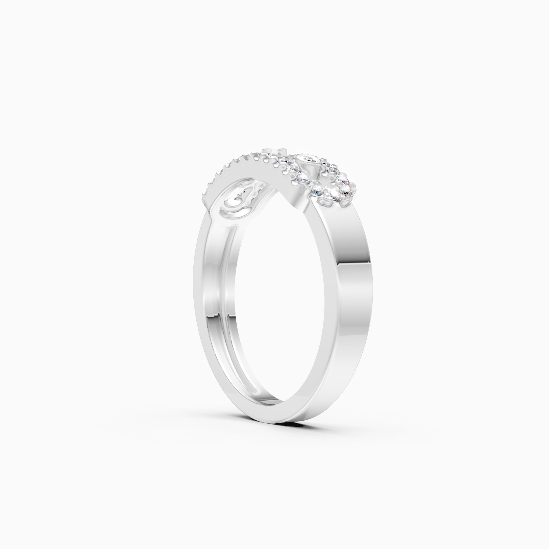 Elegant Halo Lab Grown Diamond Band